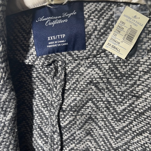 American Eagle Outfitters Small Unlined Chevron Tweed Jacket Blazer - Picture 4 of 4